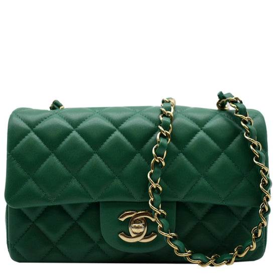 CHANEL Mini Rectangular Flap Quilted Leather Crossbody Bag