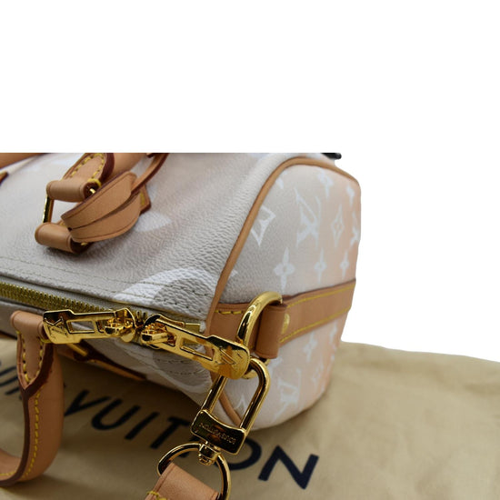 Louis Vuitton Limited Edition Brume Monogram Giant Canvas by The Pool Speedy Bandouliere 25 Bag