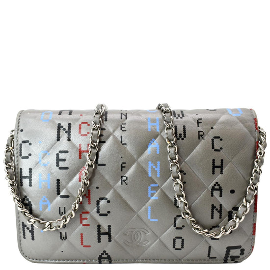 Chanel Reissue 2008 Silver Pearly Quilted Clutch