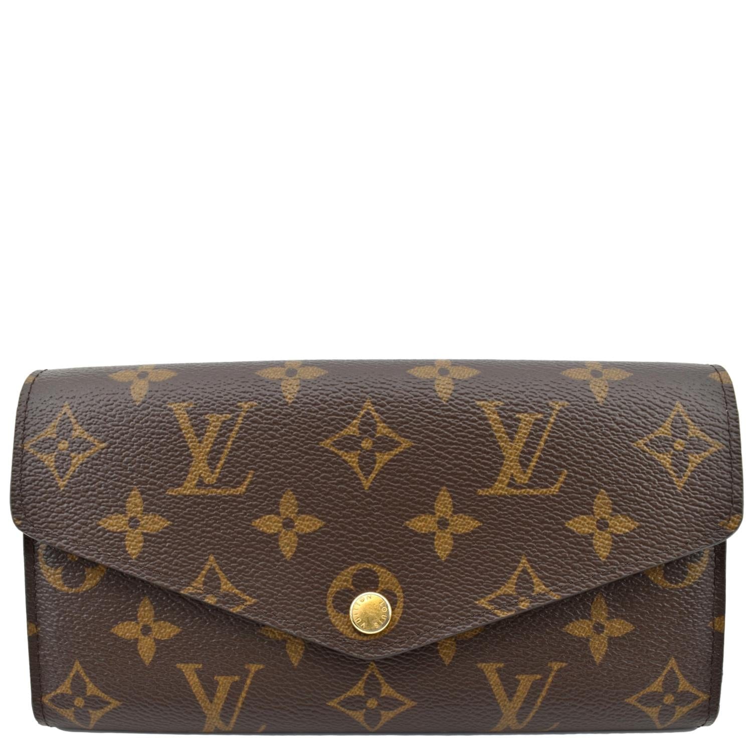 Louis Vuitton Monogram Canvas Sarah Wallet Brown For Sale