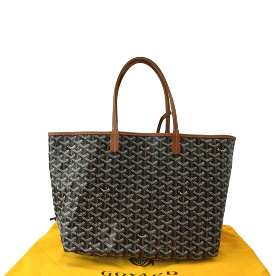 GOYARD Saint Louis PM Chevron Print Canvas Tote Bag Red