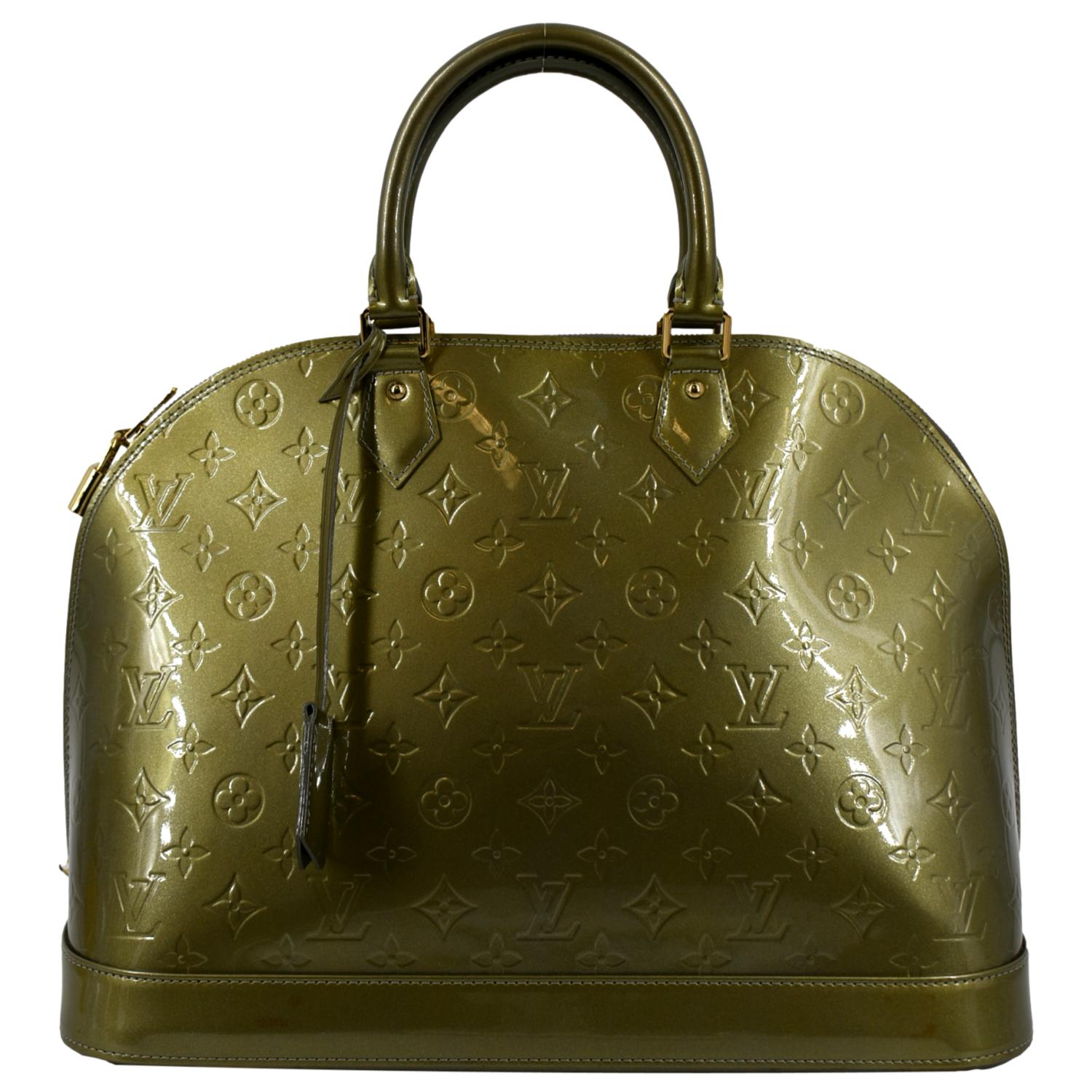 Green Louis Vuitton Vernis Alma MM Bag – Designer Revival