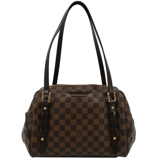 Pre-Owned Louis Vuitton Rivington Damier EbeneM Brown 