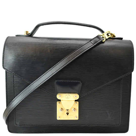 Black Louis Vuitton Epi Monceau Satchel – Designer Revival