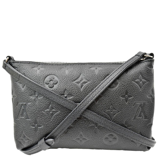 Video(1650256338665789), LOUIS VUITTON Black Monogram Empreinte Leather  Pallas Pochette Crossbody Bag Everyone loves an easy to carry, pouch bag,  and the Louis Vuitton Pallas, By GabyLuxxy