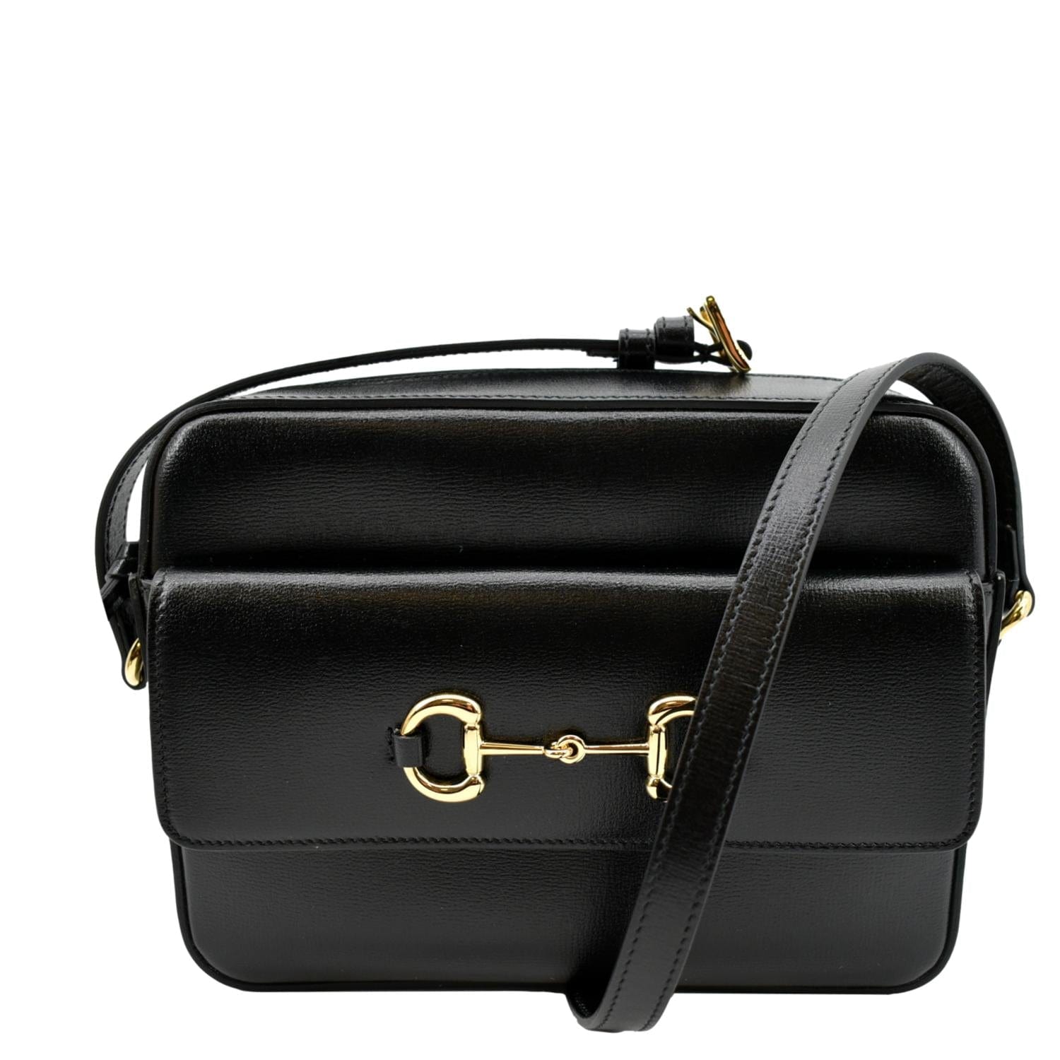 Gucci Horsebit 1955 small shoulder bag in black leather