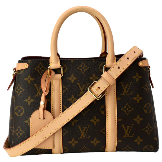 Soufflot leather handbag Louis Vuitton Brown in Leather - 35242319