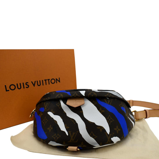 Louis Vuitton LVXLOL Bumbag Monogram Blue/Silver in Coated Canvas