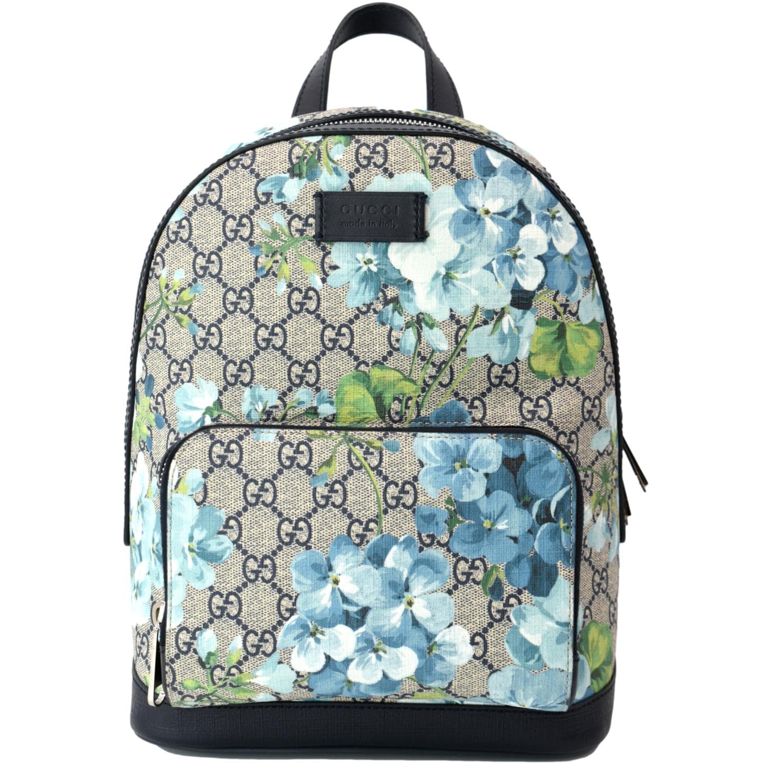 Gucci Blooms GG Supreme Monogram Backpack Light Blue