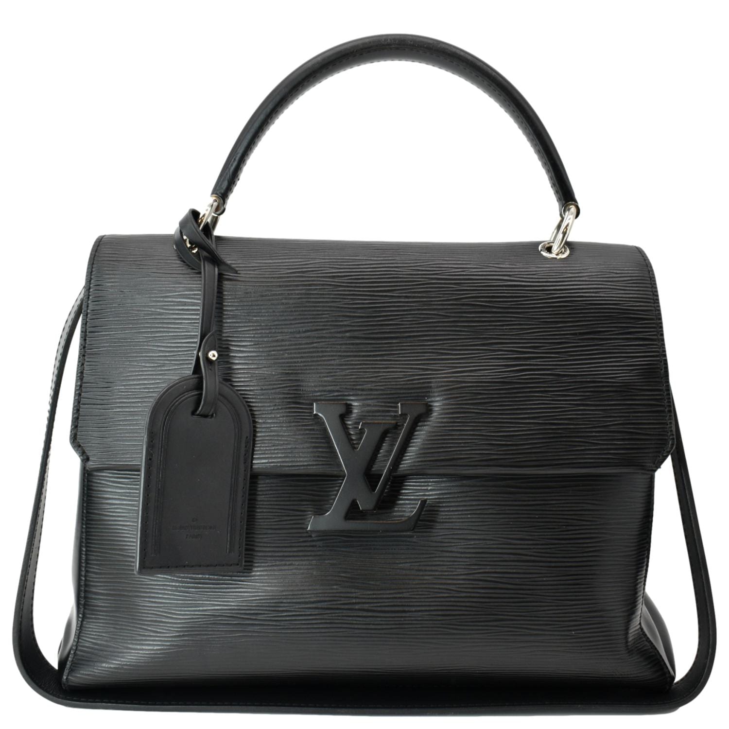 LOUIS VUITTON Grenelle MM Epi Leather Shoulder Bag Black