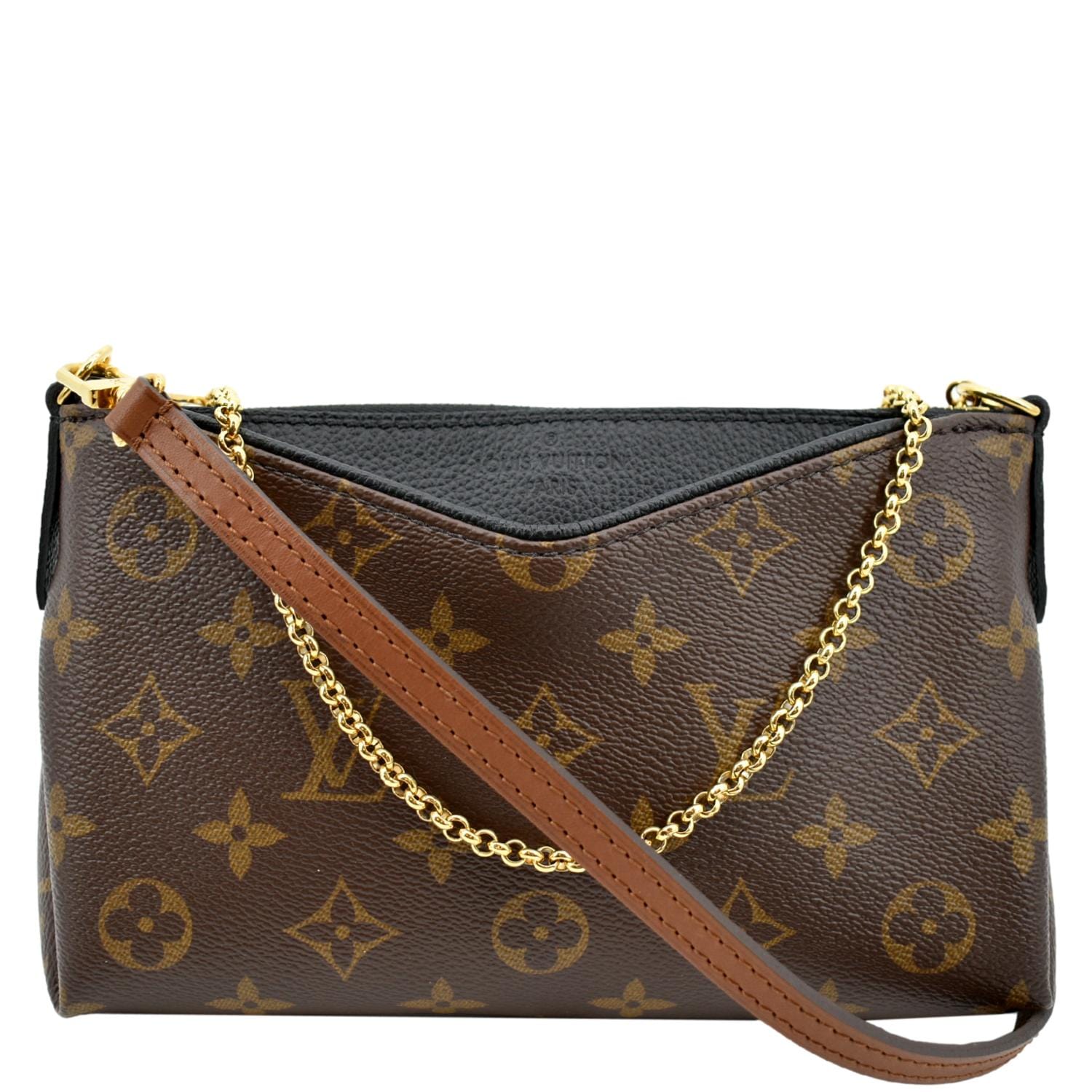 Louis Vuitton Clutch Pallas Monogram Black/Brown - US