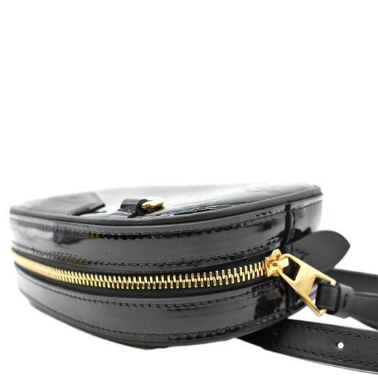 Louis Vuitton Round Convertible Belt Bag, Black Vernis Patent