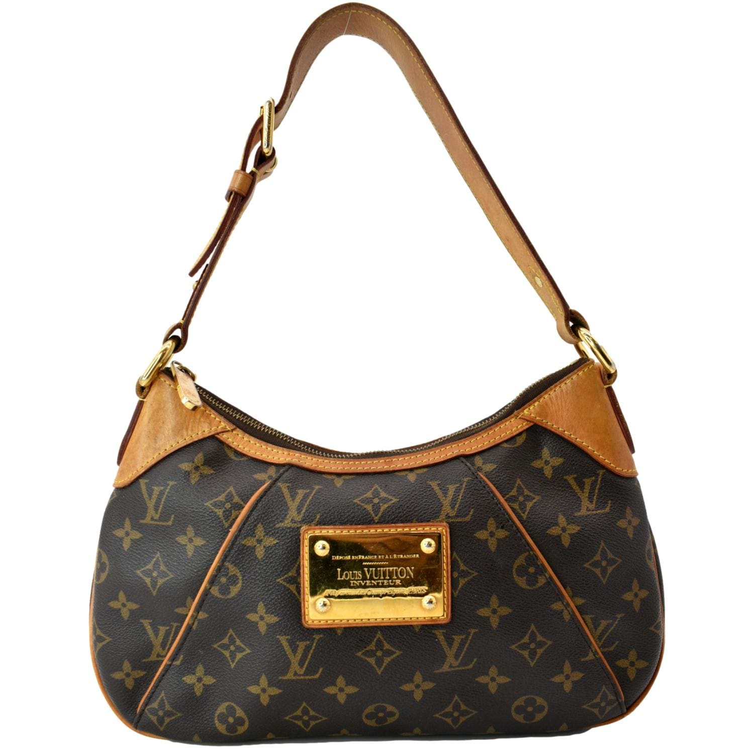 Thames cloth handbag Louis Vuitton Brown in Cloth - 35003825