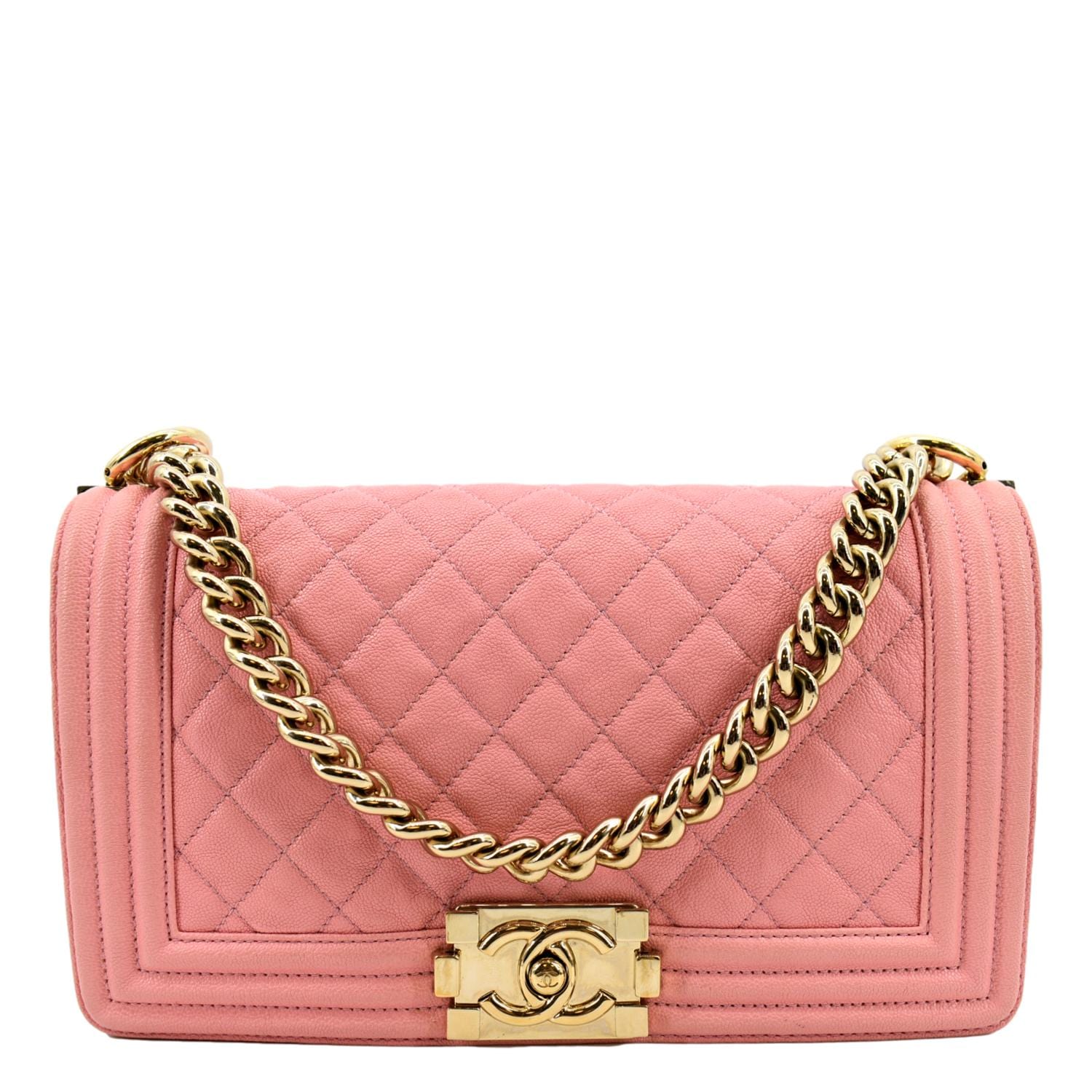 pink chanel bag new medium