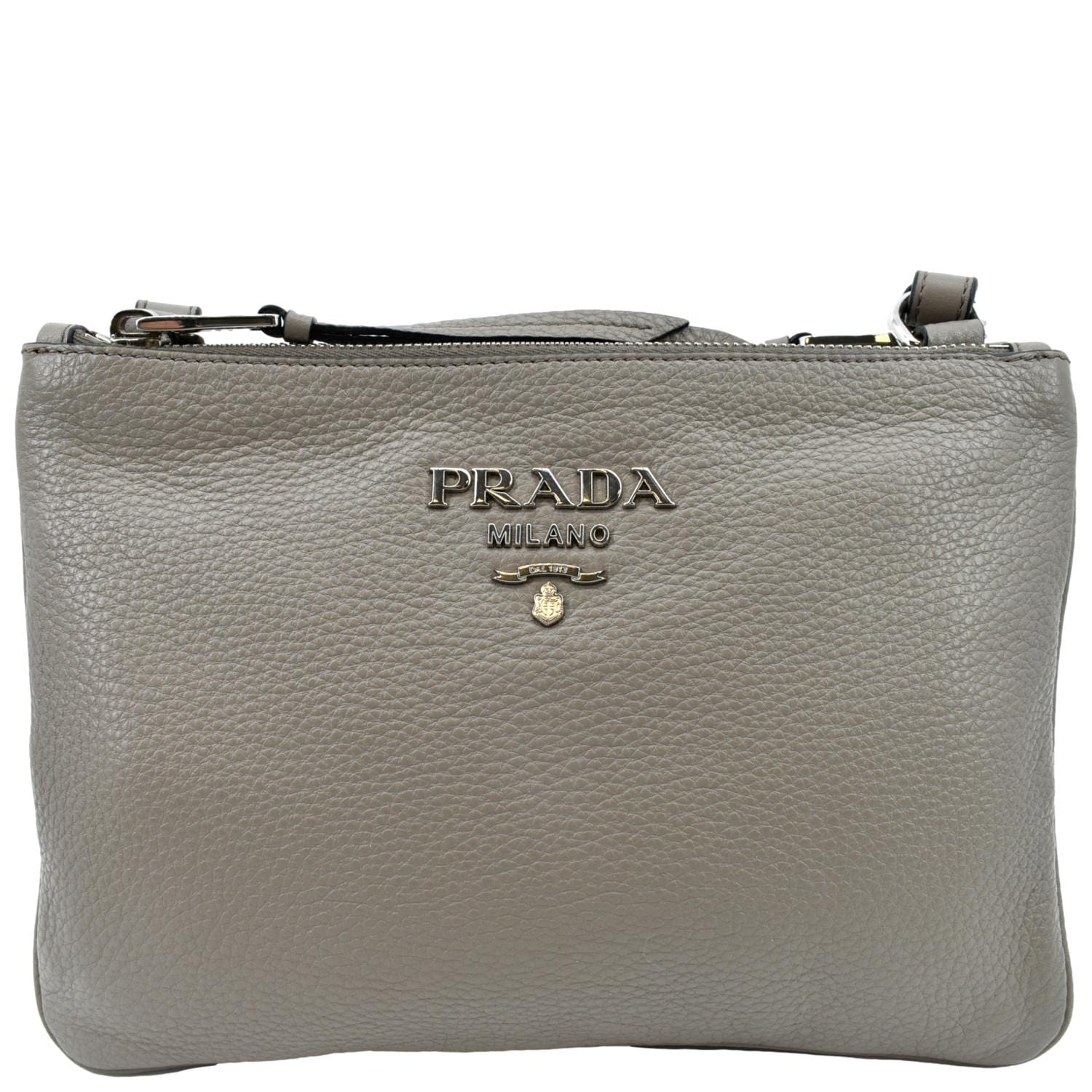 Prada - Nude Leather Front Flap Crossbody