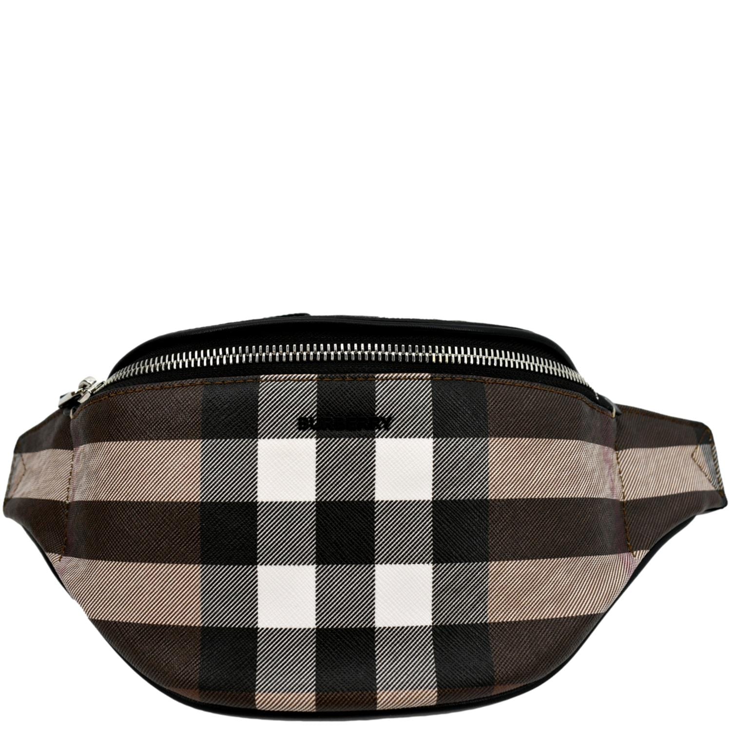 Burberry Mini Cason Check Bum Bag Dark Birch in Brown