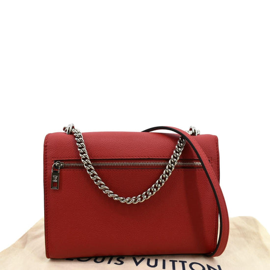 Lockme leather handbag Louis Vuitton Red in Leather - 17239157