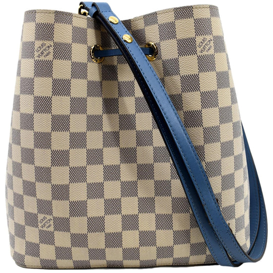 Louis Vuitton Neonoe N40153 Shoulder Bag Drawstring Damier Azure White Gray  Ligh