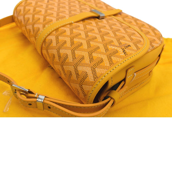 Bellechasse Goyard Belvedere MM Yellow Leather ref.873505 - Joli Closet