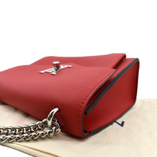 Mylockme leather handbag Louis Vuitton Red in Leather - 28111964
