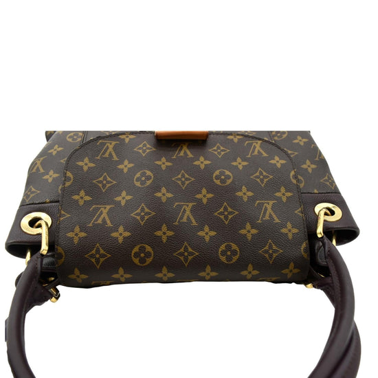 Olympe cloth handbag Louis Vuitton Brown in Cloth - 23599147