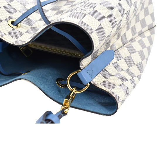 Louis Vuitton Damier Azur Neonoe Bb White Leather ref.659516