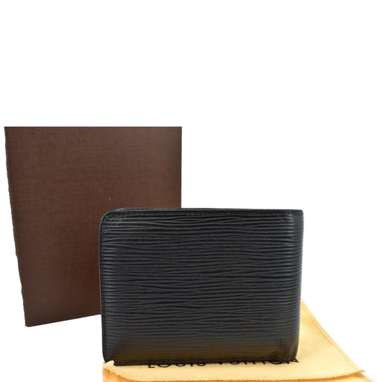 Louis Vuitton Multiple Wallet (3 Card Slot) Epi Black in Epi