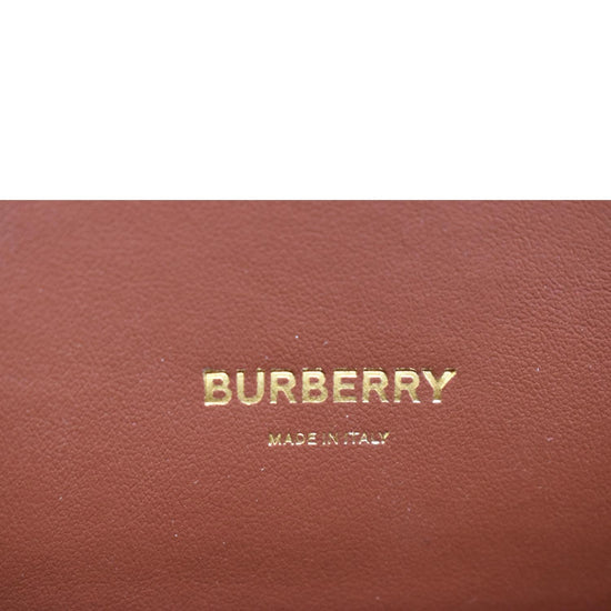 BURBERRY Mini Title Vintage Canvas Leather Two Handle Shoulder Bag Bla