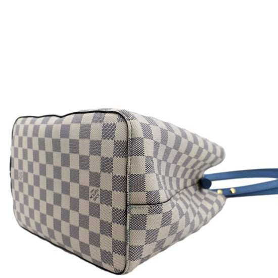 Louis Vuitton Neonoe N40153 Shoulder Bag Drawstring Damier Azure White Gray  Ligh