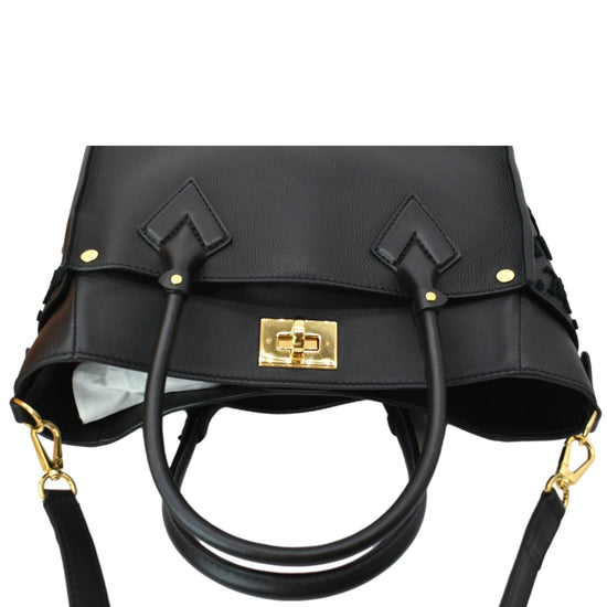 LOUIS VUITTON Calfskin Monogram On My Side Black 1279570