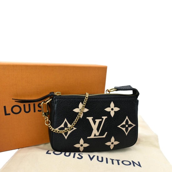 Louis Vuitton Pouch Mini Pochette M82472 Natural Cotton Noir Box
