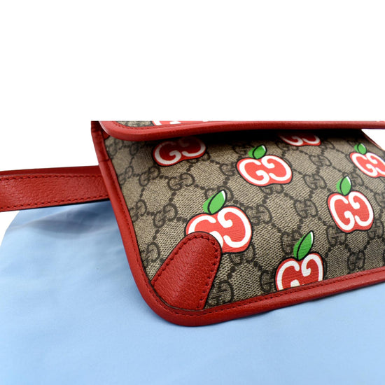 Gucci GG Supreme Canvas Apple Shoulder Bag –