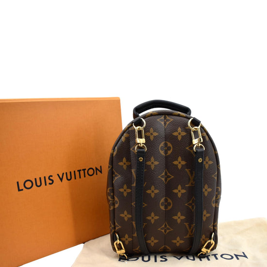 Louis+Vuitton+Palm+Springs+Backpack+Mini+Brown+Canvas+Monogram for