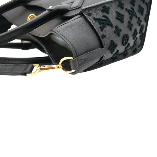 LOUIS VUITTON Calfskin Monogram On My Side Black 1302031