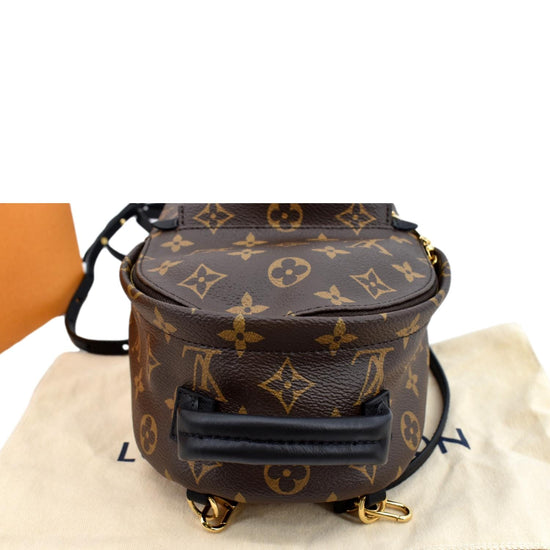 Louis+Vuitton+Palm+Springs+Backpack+Mini+Brown+Canvas+Monogram for sale  online