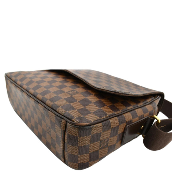 100% Authentic Louis Vuitton Shelton Damier Ebene Crossbody Bag