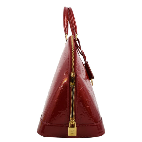 Buy Louis Vuitton Alma Handbag Monogram Vernis GM Red 1017501