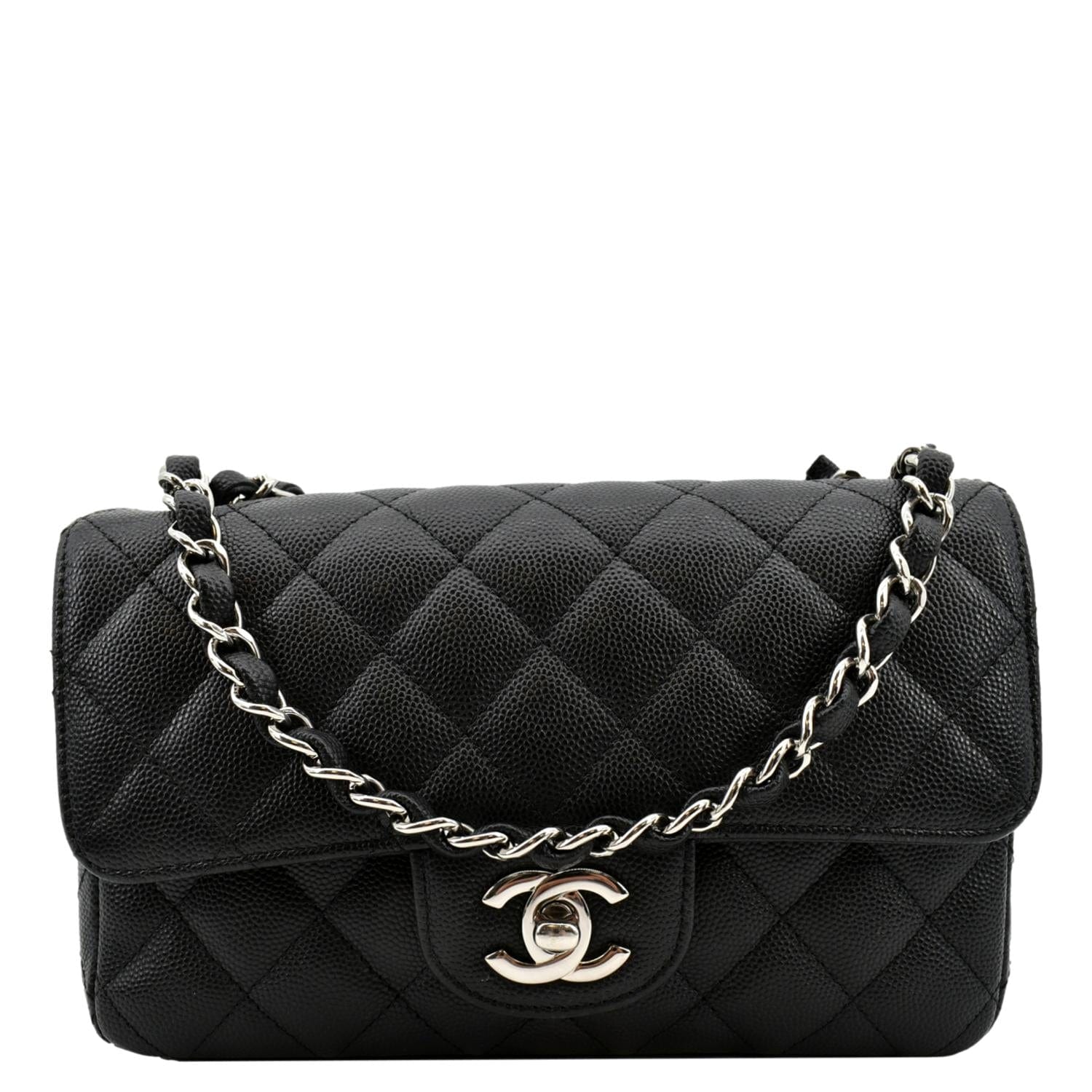 mini chanel purse black