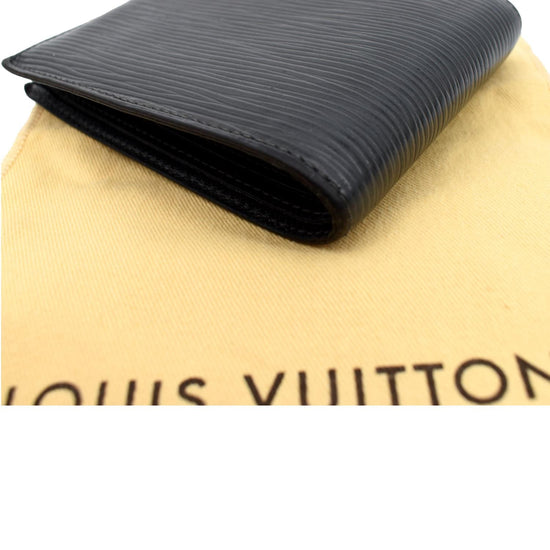 Louis Vuitton Black Epi Leather Slender Wallet Louis Vuitton