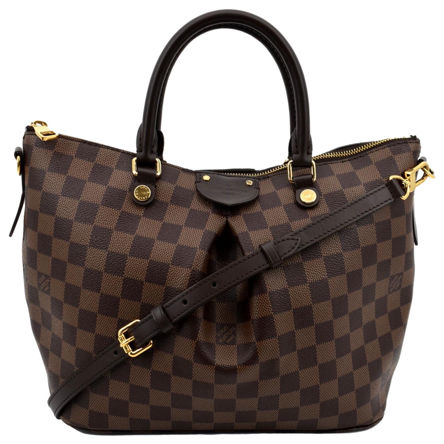 LOUIS VUITTON Siena PM Damier Ebene Shoulder Bag Brown