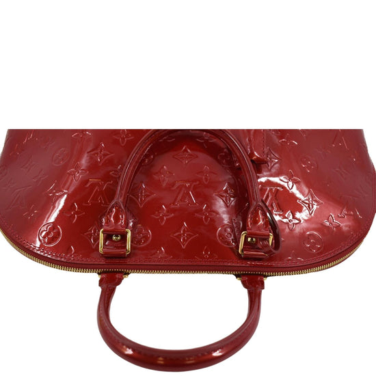 LOUIS VUITTON Handbag M93596 Alma GM Monogram Vernis Red Red Women