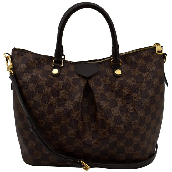 Brown Louis Vuitton Damier Ebene Siena PM Bag For Sale at 1stDibs