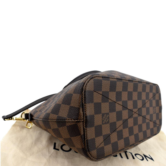 Siena cloth handbag Louis Vuitton Brown in Cloth - 35628923