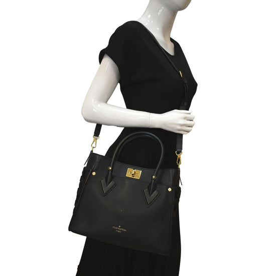  Louis Vuitton M53823 Handbag, On My Side, MM Black, Brown,  Brown, NOIR : Clothing, Shoes & Jewelry