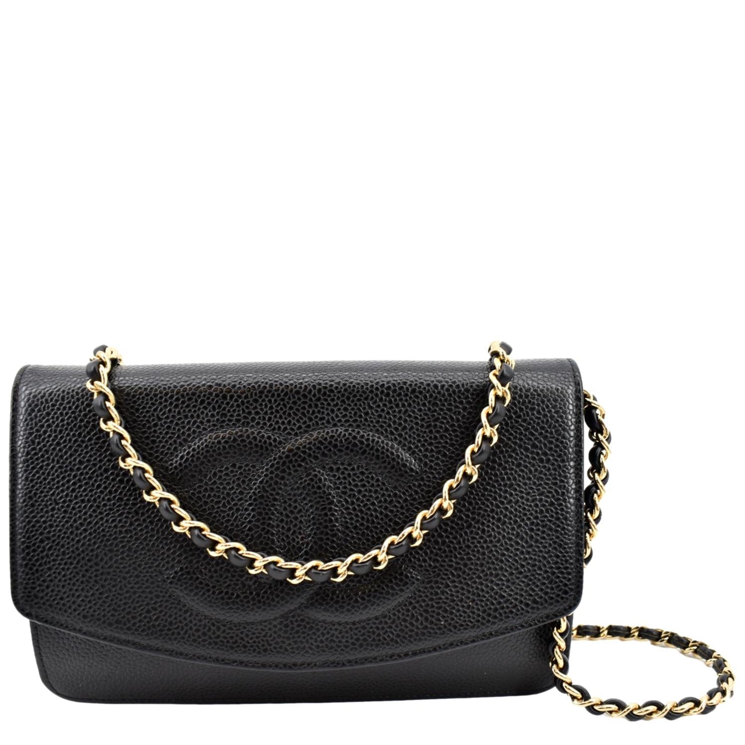 Chanel Timeless WOC Wallet on Chain SHW Caviar Leather Crossbody Bag