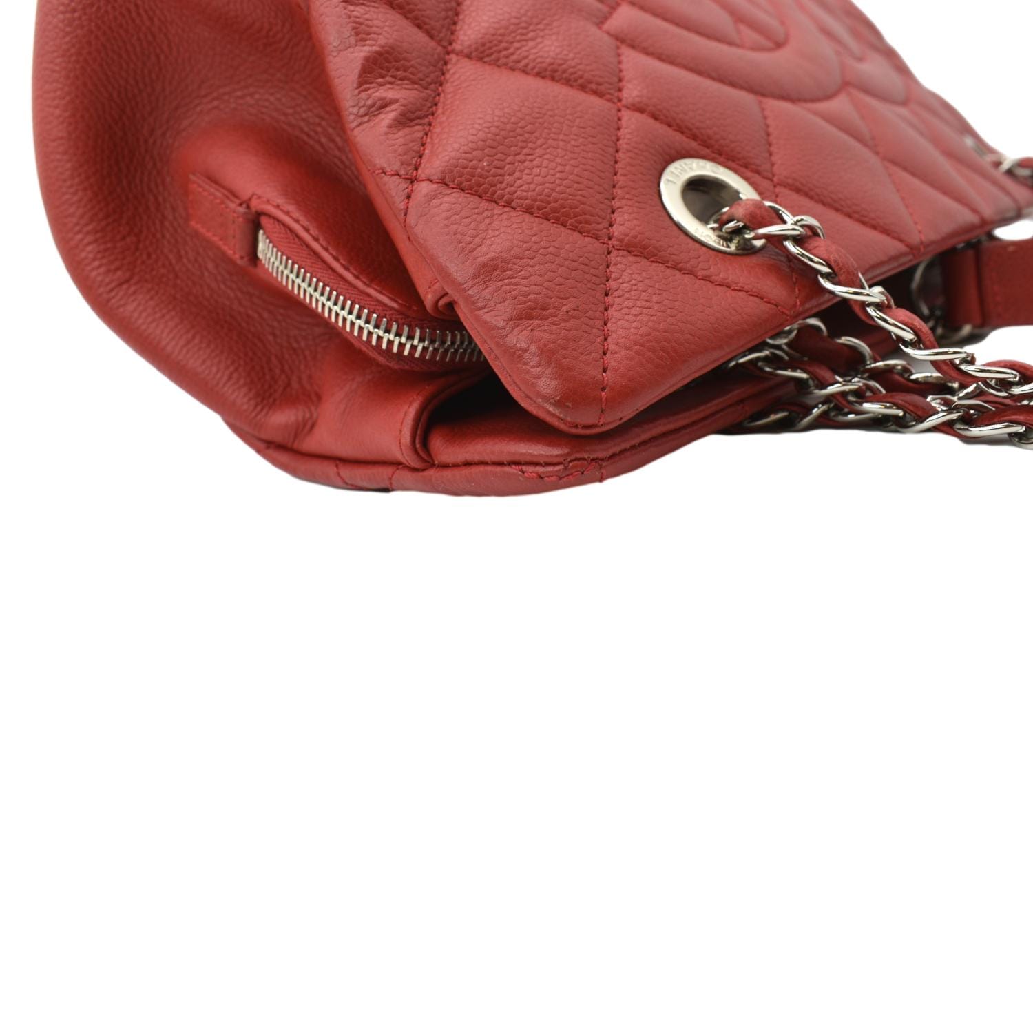 Chanel Brick Red Soft Drawstring Tall Hobo Tote Bag  Boutique Patina