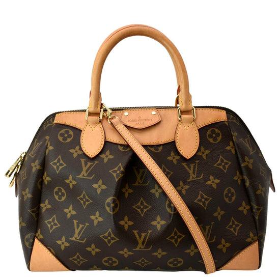 LOUIS VUITTON SEGUR MONOGRAM CANVAS SHOULDER HANDBAG BROWN-CC566