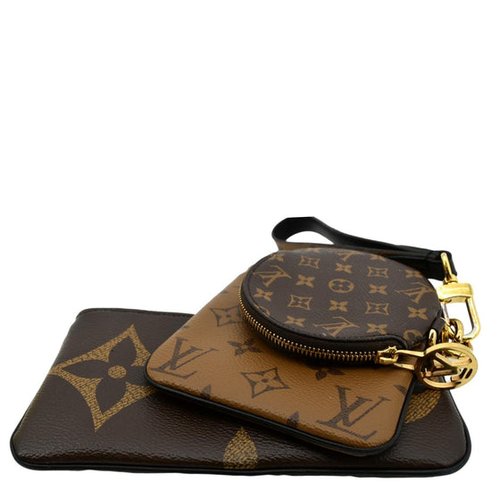 Louis+Vuitton+Trio+Pouch+Brown+Canvas for sale online