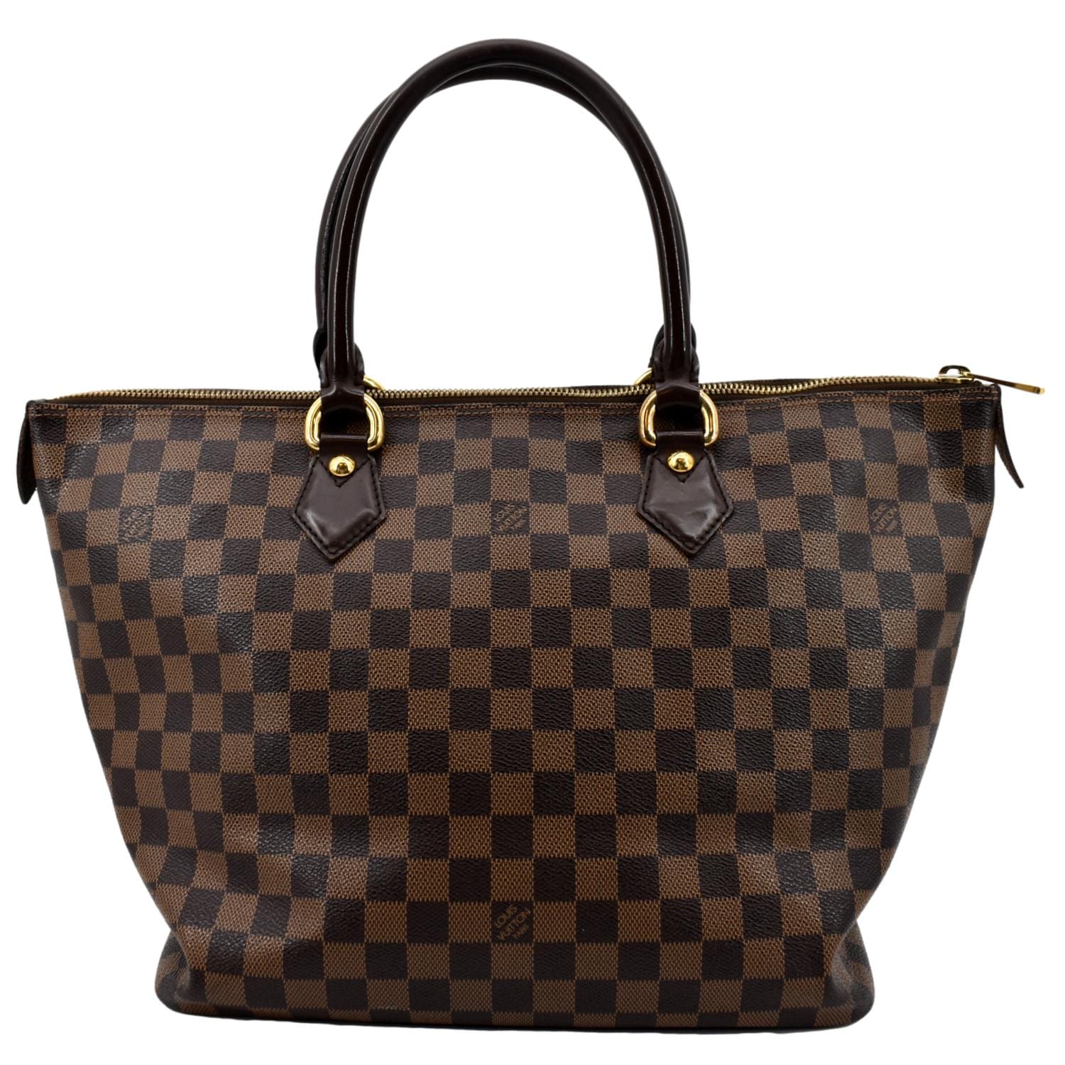 LOUIS VUITTON Damier Saleya MM gold buckle handle bag brown – Brand Off  Hong Kong Online Store