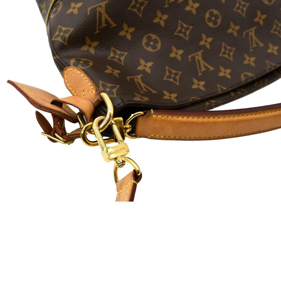 Louis Vuitton Brown Monogram Melie Leather Cloth ref.445092 - Joli